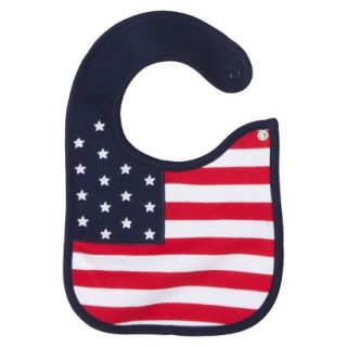 Just One YouMade by Carters Newborn American Flag Bib   Blue
