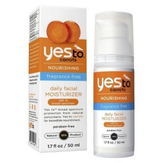 Yes To Carrots Fragrance Free Daily Moisturizer SPF 15   1.7 oz