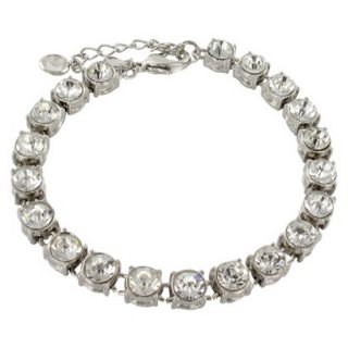 Round Clear Stones Bracelet   Clear