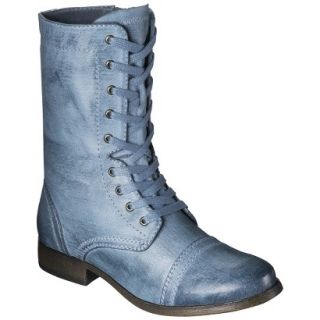 Womens Mossimo Supply Co. Khalea Combat Boots   Blue 7