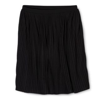 Mossimo Womens Accordion Pleat Skirt   Black XS