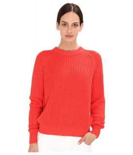 Theory Brombly Womens Long Sleeve Pullover (Orange)