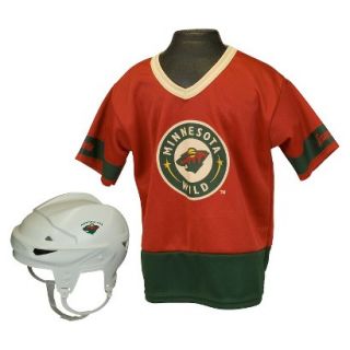 Franklin sports NHL Wild Kids Jersey/Helmet Set  OSFM ages 5 9