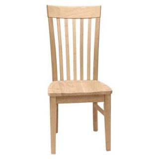Dining Chair International Concepts Mission Chair   Unfinished (Set of 2)