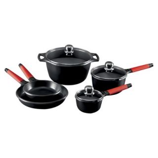 Fundix 8 Piece Induction Cookware Set   Red