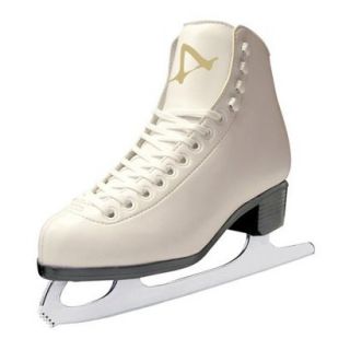 Girls American Tricot Lined Ice Skates   White (3)