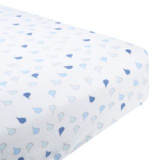 Swaddle Designs Fitted Crib Sheet   Blue Little Chickies