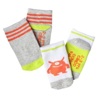 Circo Infant Toddler Boys 2 Pack Monster Socks   Orange 4T/5T