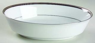 Noritake Renwick Platinum 9 Oval Vegetable Bowl, Fine China Dinnerware   Legend