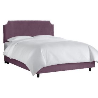 Skyline Queen Bed Skyline Furniture Lombard Nail Button Notched Bed   Premier