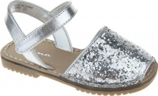 Girls Nina Cecilya   Silver Chunky Glitter Sandals