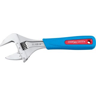Channellock Wide Opening Adjustable Wrench   8 Inch, Model 8WCB