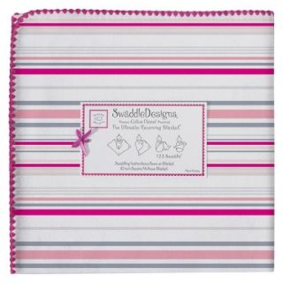 Swaddle Designs Ultimate Receiving Blanket   Very Berry Stripes