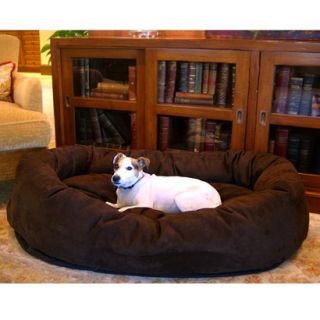 Majestic Pet Suede Bagel Bed   Chocolate (Small)