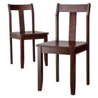 Dining Chair Threshold Dining Chairs   Set of 2   Dark Tobacco