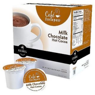 Cafe Escapes Milk Chocolate Hot Cocoa Keurig K Cups, 16 Count