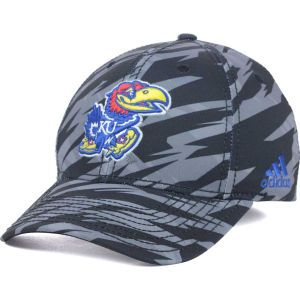 Kansas Jayhawks adidas NCAA Black Impact Camo Hat
