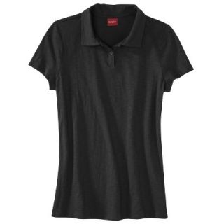 Merona Womens Short Sleeve Polo   Black XL
