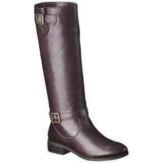 Womens Mossimo Supply Co. Rylee Genuine Leather Tall Boot   Brown 6.5
