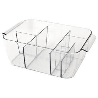 Divided Cosmetic Bin   Clear