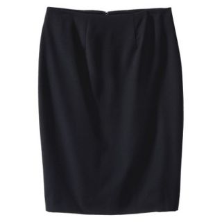 Merona Womens Twill Pencil Skirt   Black   14