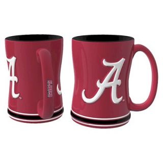 Boelter Brands NCAA 2 Pack Alabama Crimson Tide Sculpted Relief Style Coffee