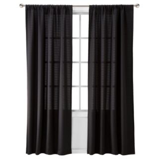 Room Essentials Chesapeake Window Panel Pair   Black (42x63)
