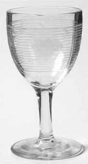 Standard Glass Grape On Grid (Cut #96) Wine Glass   Cut #96,Grapes&Horizontal Li