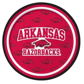 Arkansas Razorbacks Dessert Plates