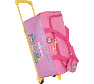 Childrens Mercury Luggage Going to Grandmas Wheeled Duffle   Pink