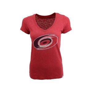 Carolina Hurricanes 47 Brand NHL Womens Vneck Scrum Hockey T Shirt