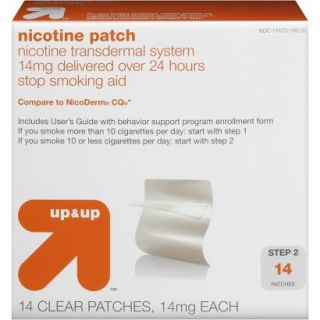 Up & Up Nicotine Patches Clear 14mg Step 2   14 count