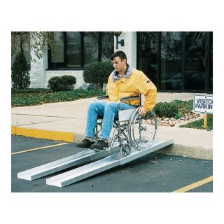 Vestil Telescopic Wheelchair Ramp   550 lb. Capacity, 88 Inch L x 7 7/8 Inch W,