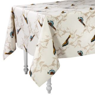 Threshold Birds Rectangle Tablecloth   Tan (60x104)