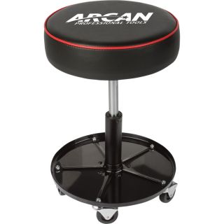 Arcan Professional Adjustable Height Shop Seat   15 3/4 Inch to 20 Inch H,