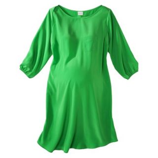 Liz Lange for Target Maternity 3/4 Sleeve Shift Dress   Green XS