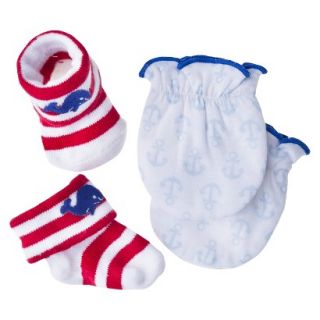 Just One YouMade by Carters Newborn Boys Nautical Mittena and Bootie Set  