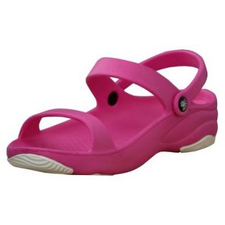 USADawgs Hot Pink / White Premium Womens 3 Strap Sandal   7