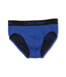Calvin Klein Underwear Dual Tone Hip Brief U3070 Mens Underwear (Blue)