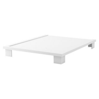 Queen Bed Stellar Home Furniture Platform Bed   White
