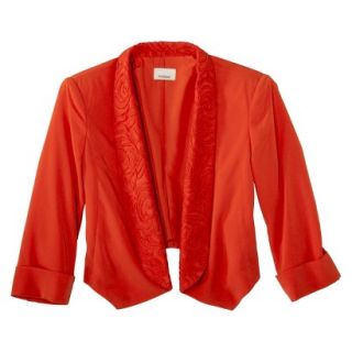 AMBAR Womens Jacket w/ Lace Trip   Red Hot Lips XS