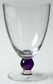 Vietri Prism Glass Iced Tea   Multicolor Balls On Stem,Clear Bowl