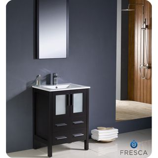 Fresca Fresca Torino 24 inch Espresso Modern Bathroom Vanity With Undermount Sink Espresso Size Single Vanities