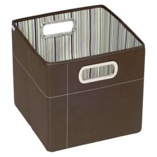 JJ Cole Storage Box   Cocoa Stripe
