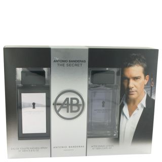 The Secret for Men by Antonio Banderas, Gift Set   3.4 oz Eau De Toilette Spray
