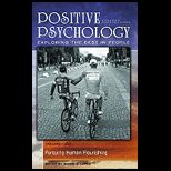 Positive Psychology Volume 4