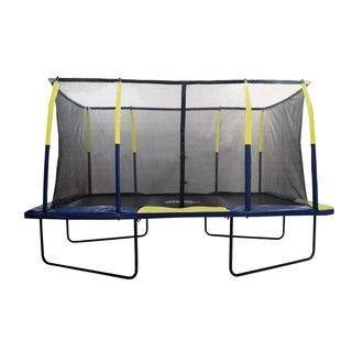 Upper Bounce Easy Assemble 9 X 15 Rectangular Trampoline With Enclosure