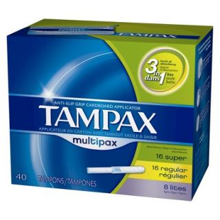 Tampax Cardboard Super Unscented, 40 count