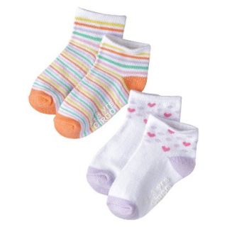 Circo Infant Toddler Girls 2 Pack Low Cut Socks   Moxie Peach 0 6 M