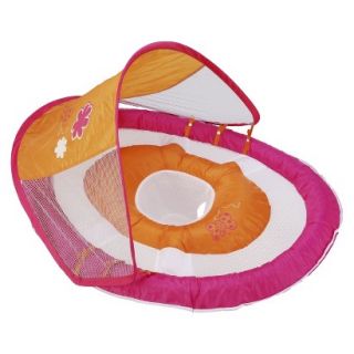 Baby Spring Float Sun With Canopy Pink Butterfly Solid